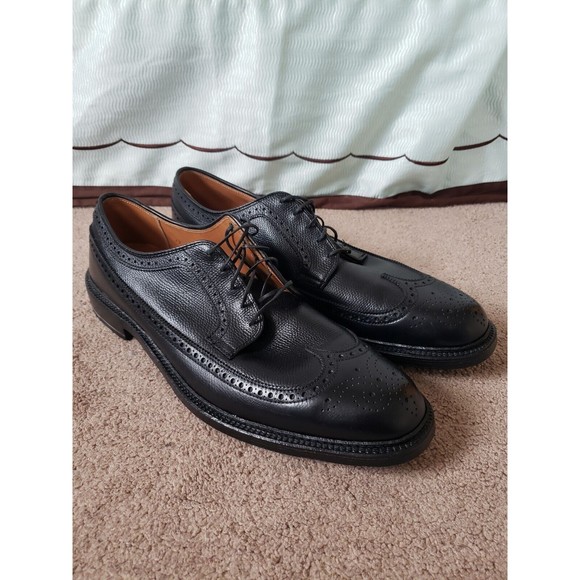 Vintage ALDEN Mens Size 13 Handmade In The USA Black Wing Shoes AAAA/AA - Picture 7 of 16